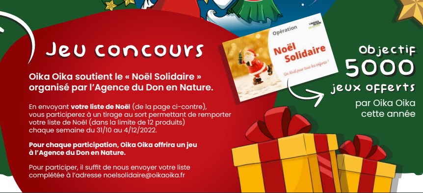 Oika Oika soutient le Noel solidaire